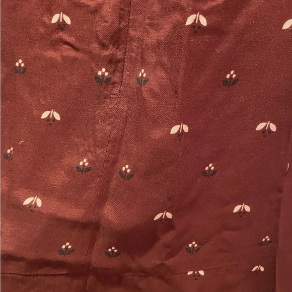 Hobbs Dress US Size 10 Maroon Pattern Great Condition Zip Up - Picture 5 of 9